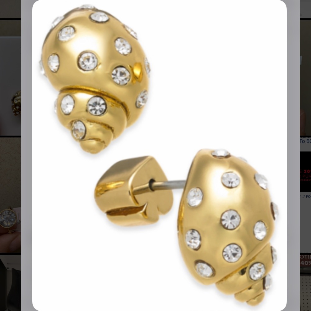 KATE SPADE ♠️ Under The Sea Studdedshell Earrings